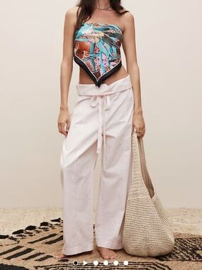 White Lotus Oversized Fisherman Pant